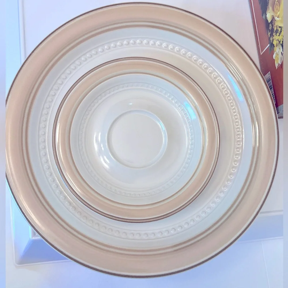 Vintage 3-Piece Johann Haviland Crowning Fashion Fine Dinnerware “Tawny Willows”